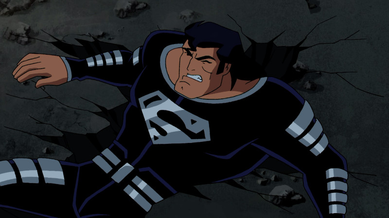 Superman dans son costume noir